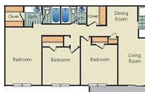 3 BED 2 BATH